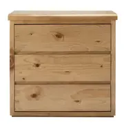 [James Lane] Calypso Dresser Nutmeg - 3 Drawer