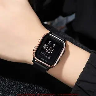 時刻美SKmei個性潮流電子錶 多功能時尚方形防水數字男士錶 夜光腕錶 男錶