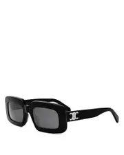 Celine Triomphe Rectangular Sunglasses, 53mm