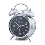 Loud Alarm Clock, Metal Twin Bell Alarm Clock for Heavy Sleepers, 4 Inches,