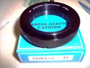 Contax Yashica AF T ring to adapt cameras to telescopes