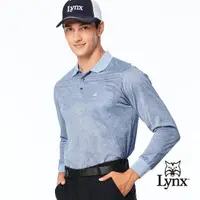 在飛比找momo購物網優惠-【Lynx Golf】男款歐洲進口布料純棉絲光花卉圖樣造型胸