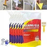 Detroitrain Now, Detroitrain Slab Concrete Crack Waterproof Repair Sealant, Detroitrain Concrete Crack Filler, Caulking Glue for Concrete, Detroit Rain Professional Repair Sealant (6Pcs)