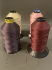 Bonded Nylon Thread 4 Spools New Old Stock Synthetic Thread Co See Photos