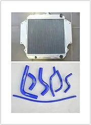 Aluminum radiator + BLUE hose for SUZUKI SIERRA 1.3 SJ413 1981-1996 MT