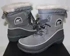 Sorel Women's Tivoli III 3 Short Waterproof Boots Quarry / Cloud Grey NEW