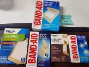Band-Aid Miscellanous Lot-- 107-total. Boxes Damaged Lot-F