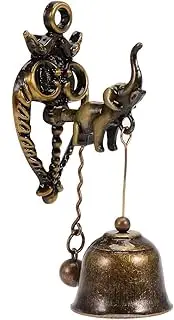 Wind Chime Outdoor Indoor Bell Wind,Doorbell Hand Bell,Elephant Door Bell Wall Mounted Door Bell for Home Pub Wall Mounted Bell Antique Feng Shui Decoration