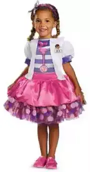 Doc McStuffins Tutu Deluxe Disney Fancy Dress Halloween Toddler Child Costume