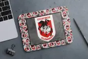 Custom Neoprene Mouse Pad Mat - NRL Footy Football Illawarra St George Rugby