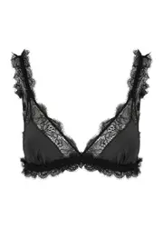 Love Stories Love Lace Panelled Soft-cup bra - Black - 32AB 32AB