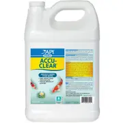 API Pond Accu-Clear 1 Gallon Quickly Clears Pond Water Fish Plant Wildlife Safe