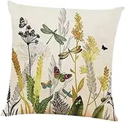 Leefasy Decorative Cushion Floral Pillow Rustic Comfortable Supplies Pillow Inserts Included Pillows Cushion for Living Room, B