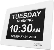 Dementia Clock Large Digital Clock for Seniors, Digital Clock Large Display with