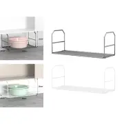 Under Shelf Rack Foldable Under Cabinet Shelf for Pantry Household Counter