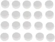 20 Pcs White Rattle Box Noise Maker Insert Squeaker Plastic Ring Box Repair Fix Baby Rattle Accessories (15mm)