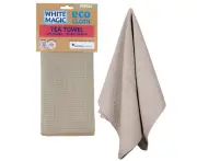 White Magic Micro Fibre Tea Towel Pebble