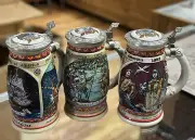 Budweiser Discover America Nina, Pinta, Santa Maria 1992 Beer Stein Set Of 3