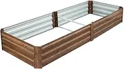 OGL Large Raised Garden Bed, 240x60x30cm Outdoor Planter Box Flower Herb Vegetable Green Container Guard Holder for Yard Balcony Window Patio Steel