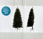 6.5ft Unlit Classic Fir Half Tree Christmas Tree 45" Diameter