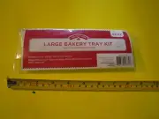 New ! Holiday Time Large Bakery Tray Kit Includes Pull Bow Gift Tag Twist Tie