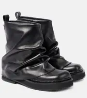 [The Attico] The Attico Robin leather ankle boots AU 8 black