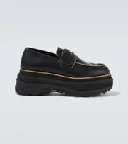 [Sacai] Sacai Leather platform loafers AU 8 black