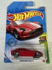 Hot Wheels Hw Exotics Aston Martin One-77 Red 7/10 Diecast Toy Model Car 229/250