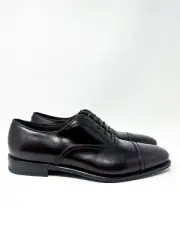 Salvatore Ferragamo Men's Seul Leather Oxford Shoes Hickory T.Moro 8.5 E $850
