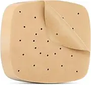 Beasea Perforated Parchment Paper, 200pcs 7 Inch Air Fryer Unbleached Filter Paper Square Air Fryer Disposable Paper Liners Bamboo Steamer Papers for Air Fryer and Steaming Basket