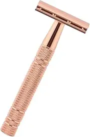 AUTSUPPL Old Style Manual Shaver Double Edged Beard Razor for Home and Travel Durable Design with Slip Handle for Face Armpit and Leg Shaving