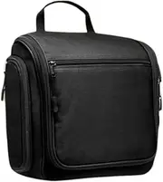 [GENGCHUY] Travel Toiletry Bag for Men and Women, Large Hanging Toiletry Organizer with 19 Compartments, Waterproof Hygiene, Metal Swivel Hook and YKK Zippers Ideal for Toiletries, Makeup and Cosmetics (Black)