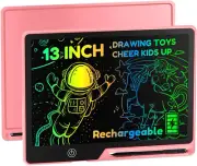 13 Inch LCD Writing Tablet for Kids, Rechargeable Doodle Board, Erasable Kids Dr