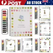 12 Colors Watercolour Paint Workbook Set Beginner Friendly with Paint Brushes