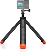 SOONSUN 4in1 Floating Selfie Stick Tripod for GoPro Hero 13 12 11 10 9 8 7 6 5 4 3 Session Max, AKASO, SJCAM Action Camera - As Waterproof Extension Monopod Pole Floating Handle Grip Tripod Stand