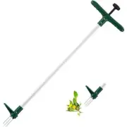 EVEAGE Weed Puller Stand Up Weeder Hand Tool Long Handle Standard 39.5" Green