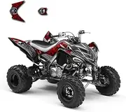 Kungfu Graphics Custom Decal Kit for Yamaha ATV Raptor 700 2006 2007 2008 2009 2010 2011 2012,YMRAPTOR7000612003-KHO