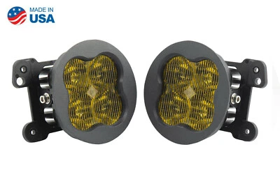 SS3 LED Fog Light Kit Yellow SAE/DOT Fog Sport Diode Dynamics For 18 Jeep Wrangl (for: Jeep)