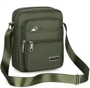 AIMALL Travel Men's Canvas Shoulder Bag - Crossbody Messenger Bags with Adjustable Strap, Multiple Pockets, Ideal for Daily Use and Travel
