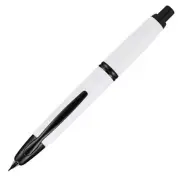Pilot Vanishing Point Fountain Pen - Matte White & Black Accents - 18 K Medium