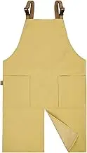 Surblue Pottery Aprons Split Leg Aprons with Pockets Adjustable Straps Waterresistant Split Apron for Women Men DIY Ceramic Pottery Art