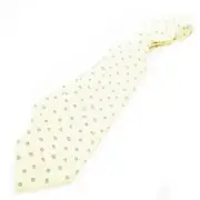 ya15 Bvlgari Tie Regular Silk Sketch Swirl Round Dot All-Over Pattern Yellow Ck2