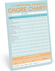 Knock Knock Chore Chart Big & Sticky Notepad - Sticky Chore Tracker Pad (40 Sheets, 9.75 x 7-inches)