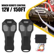 2PCS Wireless Electric Winch Remote Control Kit 12V Handset 150FT for Jeep