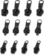 12Pcs Fix Zip Puller,Fix Zipper Removable Rescue Replacement Pack Zip Slider