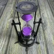 Vintage Sand timer Hourglass Compass Timer Sand clock home office decoration