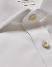 Hawes & Curtis Non-Iron White Twill Extra Slim Shirt | Windsor Collar Size: 15.5" collar, 34" sleeve