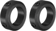 uxcell 2pcs Set-Screw Collars 20mm Bore, 1045 Steel Shaft Collars, 32mm OD, 10mm Width Axle Collar Clamp for Linear Rod Shaft Guide