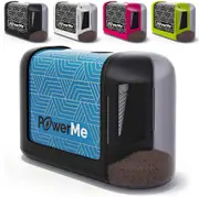 PowerMe Electric Pencil Sharpener - Battery Operated, for Home, Office, School, Artist, Students – Ultra Portable Automatic Pencil Sharpener, ideal fo