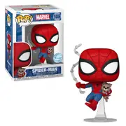 Marvel Spiderman with Sandwich the Dog Funko POP! Vinyl